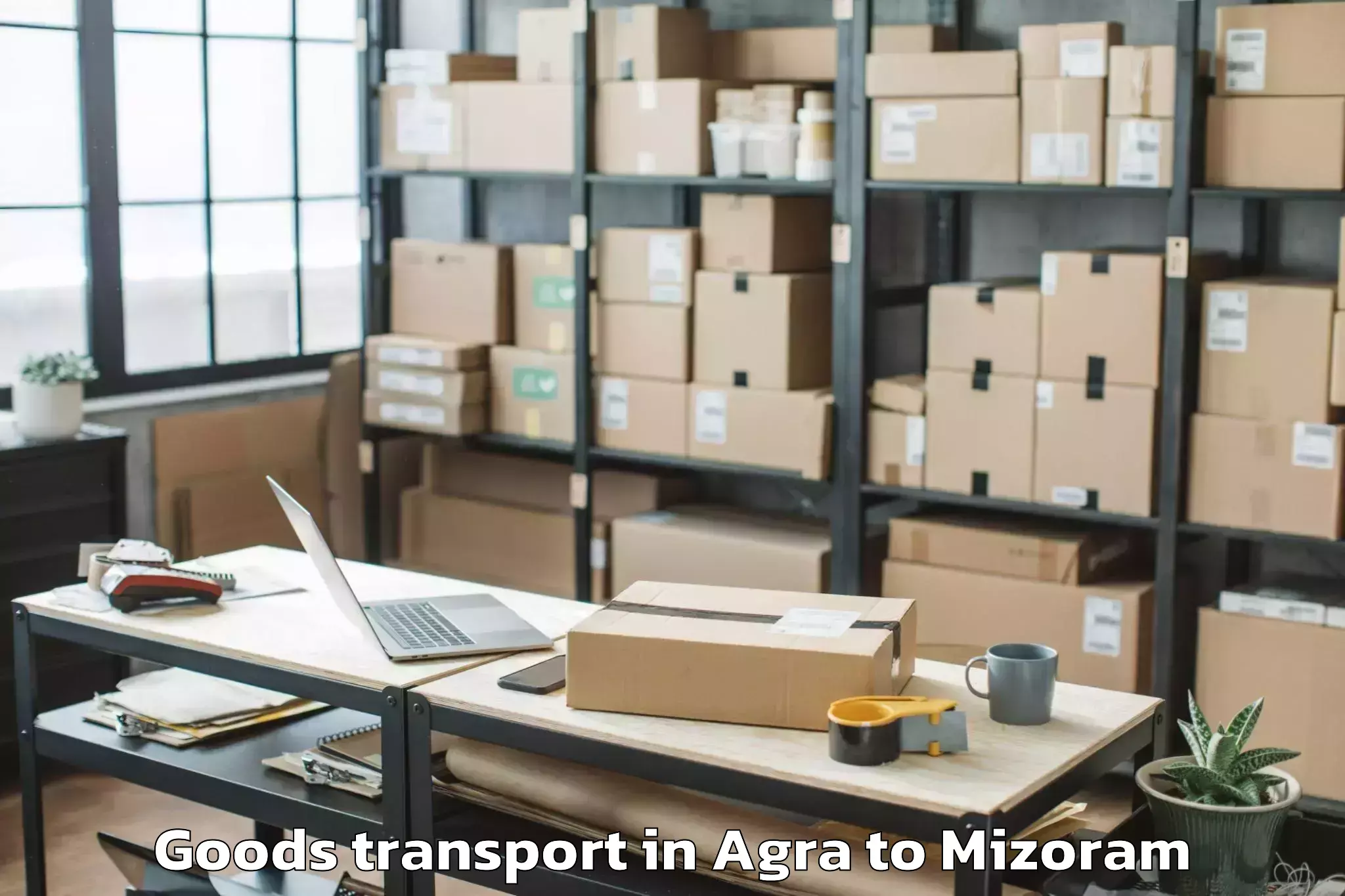 Book Agra to Lungsen Goods Transport Online